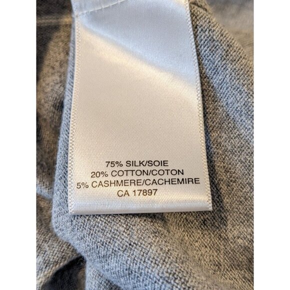 Banana Republic Mens Silk Cashmere Lightweight Sweater Size Med Striped V Neck - Picture 4 of 4